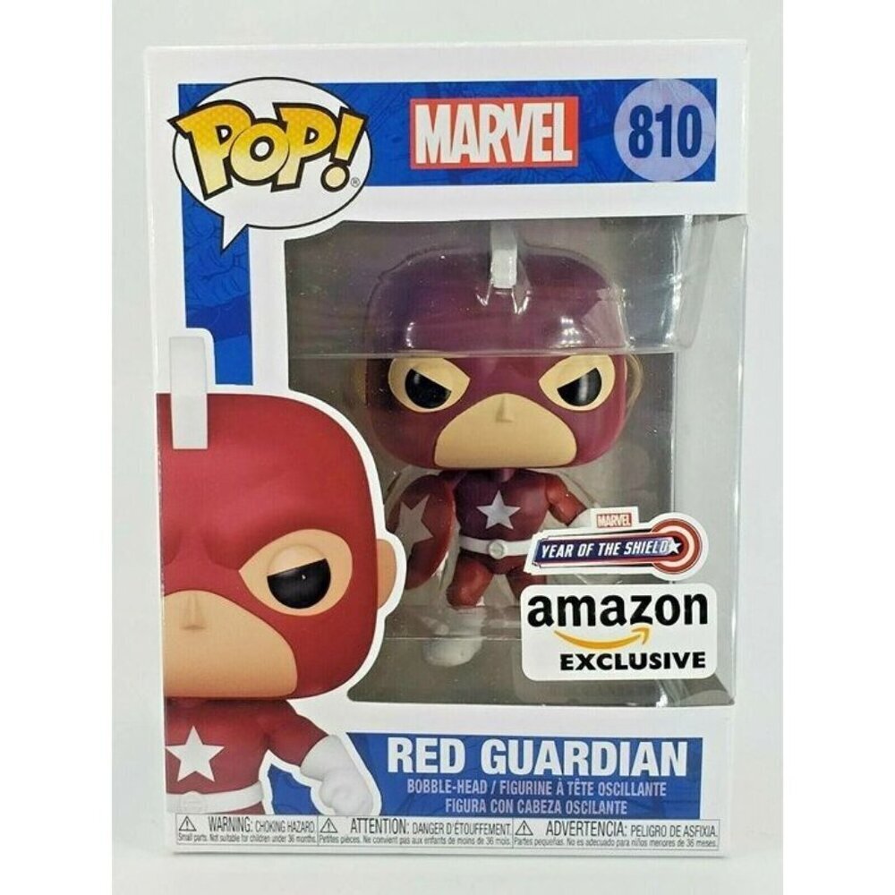 Funko Pop! Marvel: Year of the Shield – Red Guardian #810 Bobble-Head (Amazon Ex